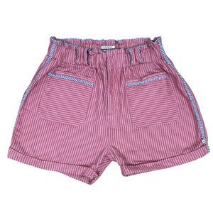 Scotch & Soda Pink Striped Downtown Surf Shorts with Shell Charm Size 2
